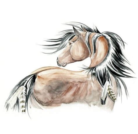 Pin by Sierra Abele on Native American Wild Spirit | Native american horse tattoo, Watercolor ...