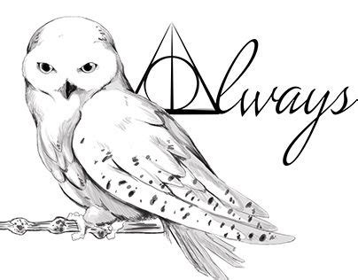 A tattoo design for a friend, based on Hedwig from Harry Potter | Harry ...