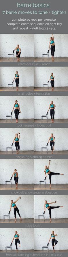 barre basics: 7 barre moves to tone + tighten | www.nourishmovelove.com Toning Workouts, Quick ...