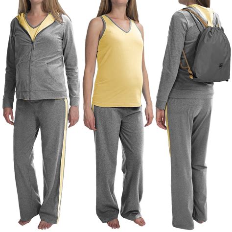 Yoga Maternity Apparel by Belly Basics Women's 4-Piece set