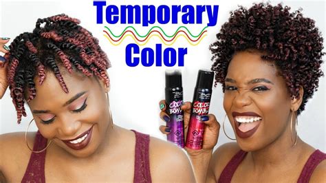 How To Apply Temporary Hair Color Spray | MissKenK - YouTube