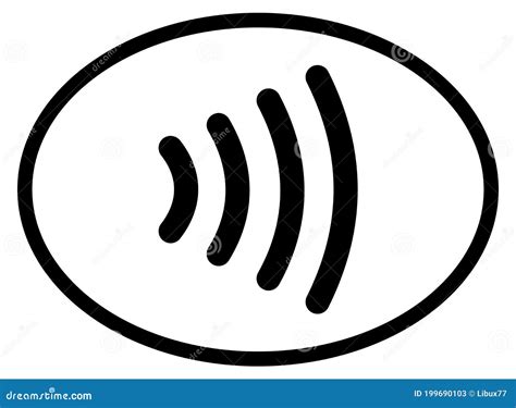 Contactless Payment Vector Icon. Credit Card Hand, Wireless NFC Pay ...