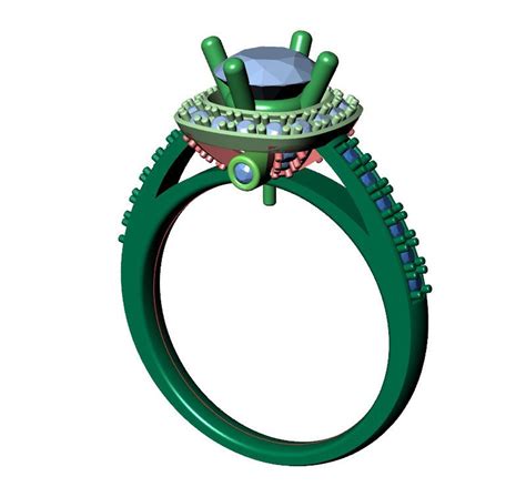 3D CAD Engagement Ring Jewelry Design Can Download STL File Format CC3 - Etsy