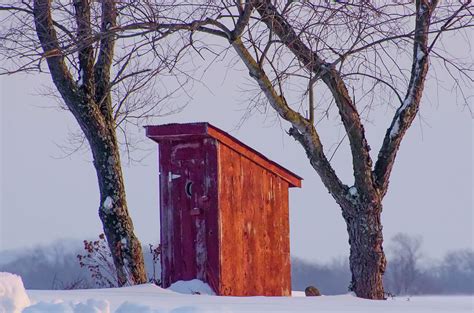 Outhouse in the Winter Photograph by Bill Cannon - Fine Art America