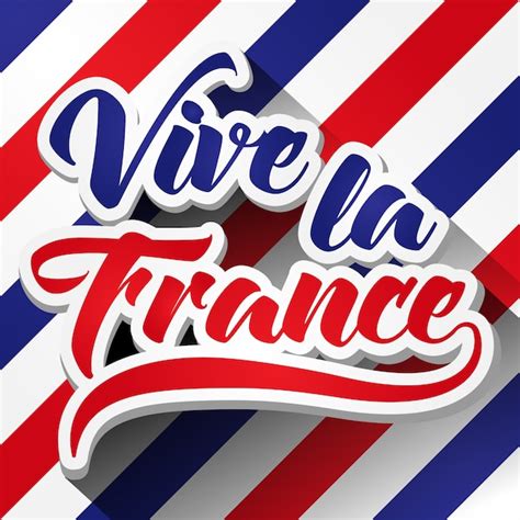 Premium Vector | Vive la france, bastille day, 14th of july, france celebrate