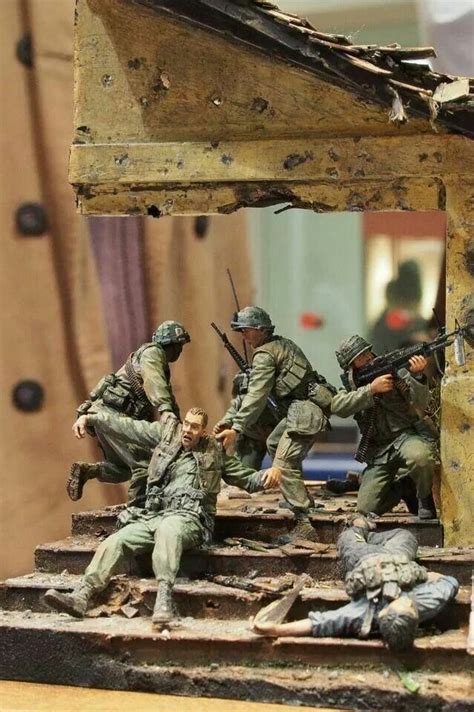 Toy soldier diorama. By Santiago Tre. | Military diorama, Military art, War art