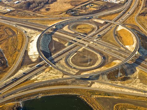 Aerial Photo | Highway Interchange Construction Site