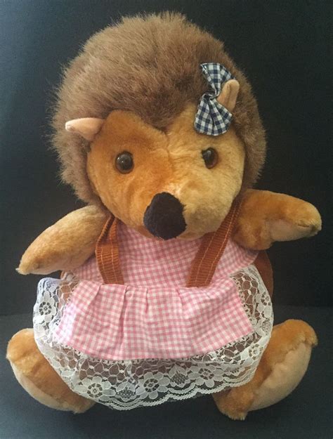 Allentown Toy Hedgehog Porcupine Stuffed Animal Country Girl Plush Pink Gingham #AllentownToy ...