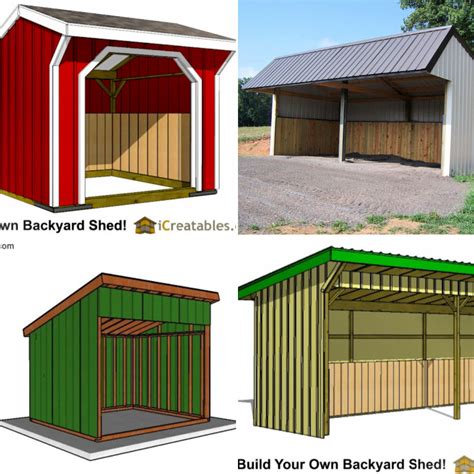 10 Free DIY Loafing Shed Plans