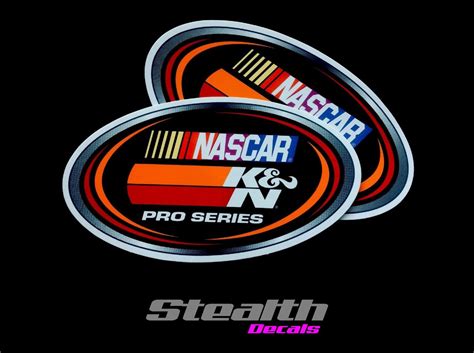 2x K&N Nascar Pro series Stickers | Stealth Decals