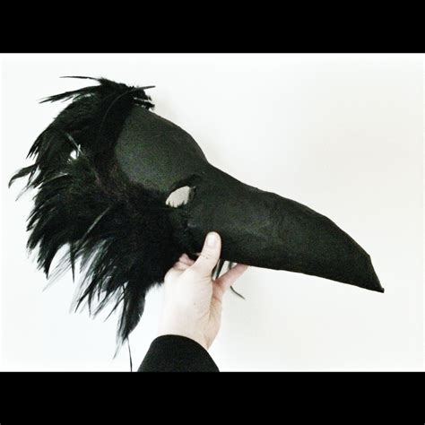 Crow Mask. Handmade using plastercast as a base, tinfoil and masking ...