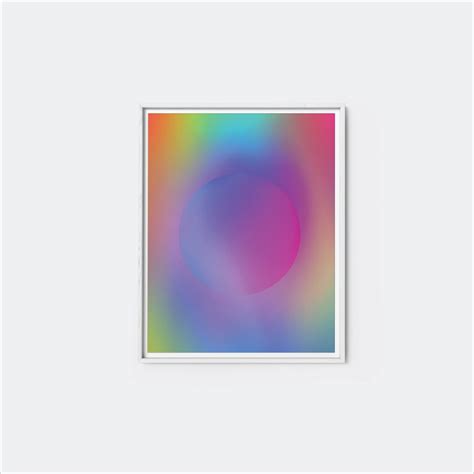 Color Fade Art Print No. 10, Modern Art Prints, Gradient Art, Rainbow ...