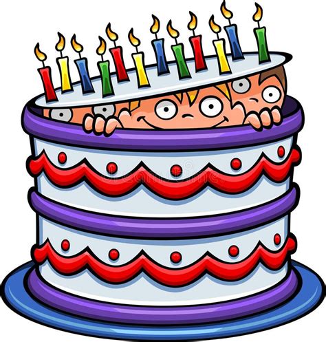 Birthday cake stock illustration. Illustration of birthday - 50102341