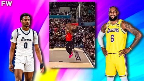 LeBron James Reacts To Bronny’s Impressive Dunk At All-American Slam ...