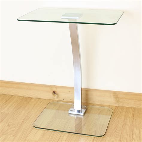 Clear Glass Laptop/Notebook Table Desktop Stand Sofa/Office/Computer ...