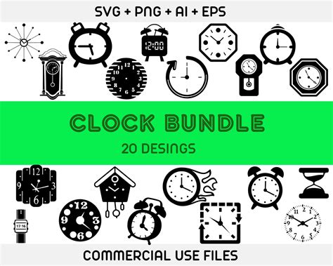 Clock Face SVG Bundle Clock Numbers Svg Clock Face Vector - Etsy