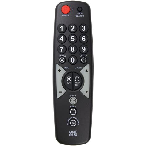 One For All OARH01B Single Device Universal Remote Control free image ...