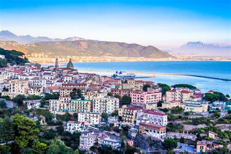 View of Vietri Sul Mare in the Amalfi Coast. Italy Stock Photo - Image of campania, coastal ...