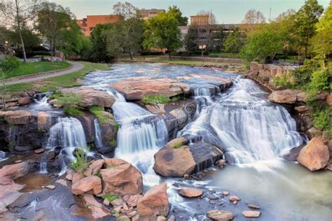 Greenville South Carolina falls park and iconic waterfall. View from the bridge , #sponsored, # ...