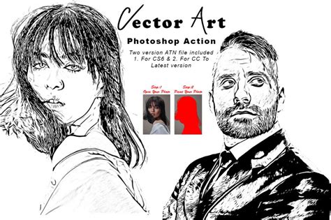 Vector Art Photoshop Action - Invent Actions