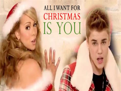 Christina Deyans: Justin Bieber ft Mariah Carey - All I Want For Christmas Is You LYRICS