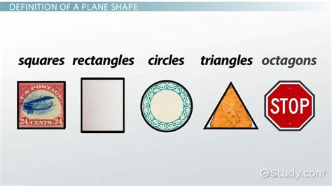 Plane Shapes | Definition, Types & Examples - Video & Lesson Transcript | Study.com