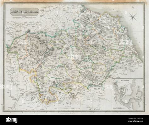 Berwickshire map hi-res stock photography and images - Alamy