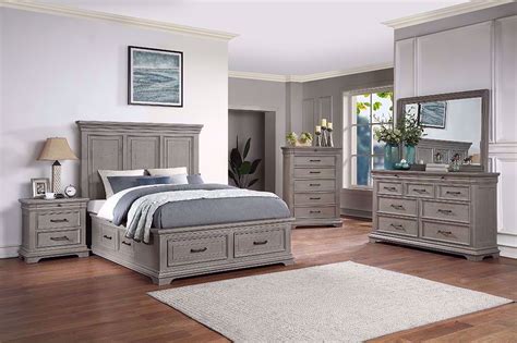 London Queen Storage Bedroom Set | The Furniture Mart