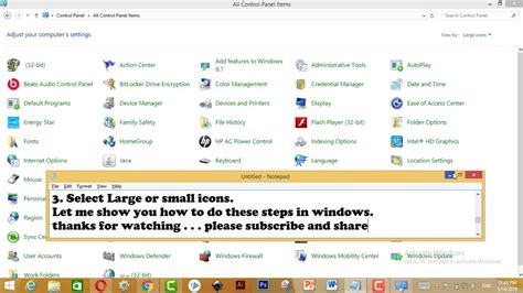 how to show all control panel items in windows - YouTube