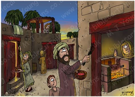 Exodus 12 - The Ten plagues of Egypt - The First Passover | Bible Cartoons