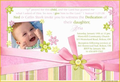 Baby Dedication Invitations Free Template Of Designs Baby Dedication Day Invitation as Well Etsy ...