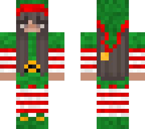 Christmas elf girl | Minecraft Skin