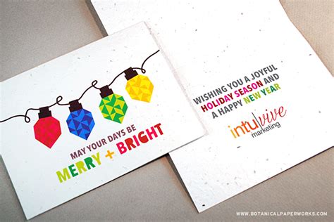 Eco-friendly Business Holiday Cards - Botanical PaperWorks