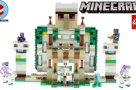 LEGO Minecraft 21250 The Iron Golem Fortress - LEGO Speed Build Review ...