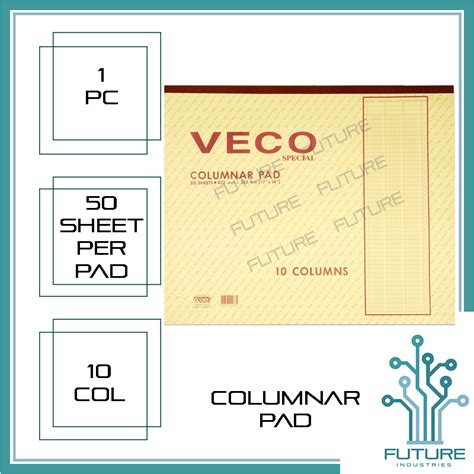 Columnar Pad 8 Columns Columnar Pad 10 Columns Columnar Pad 12 Columns Columnar Pad 14 Columns ...