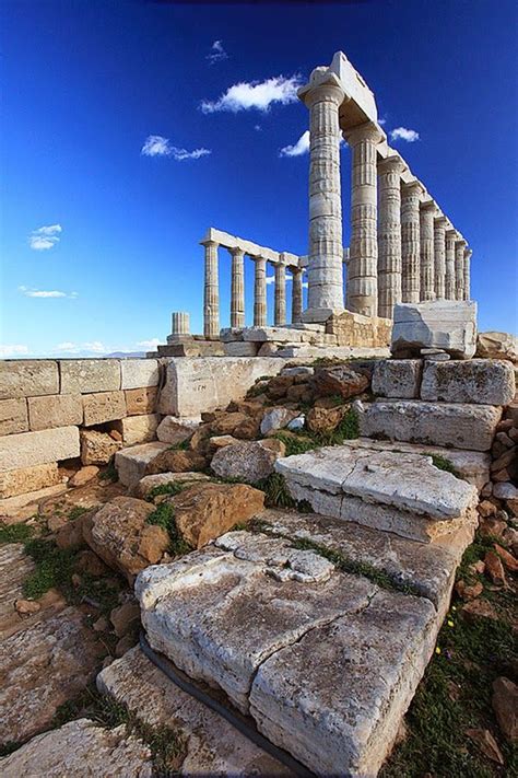 The Temple of Poseidon, Cape Sounio Greece Ancient Ruins, Ancient Greece, Ancient History ...