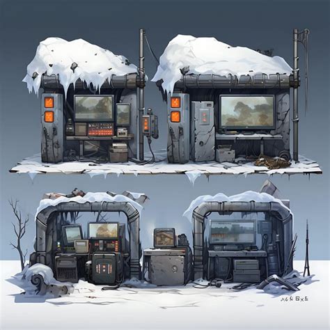 Premium AI Image | Nuclear Winter Pop Up Ui Post Apocalyptic Themed ...