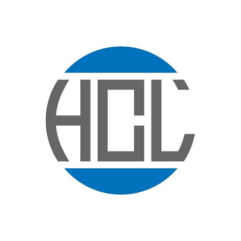 HCL letter logo design on white background. HCL creative initials circle logo concept. HCL ...