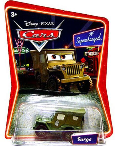 Disney Pixar Cars Supercharged Sarge Diecast Car Mattel Toys - ToyWiz