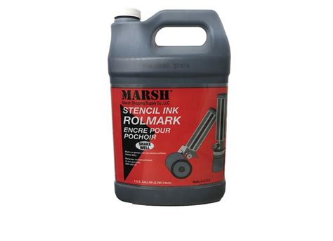 Marsh Rolmark Stencil Ink - 1 Gallon - BLACK – Raab Sales