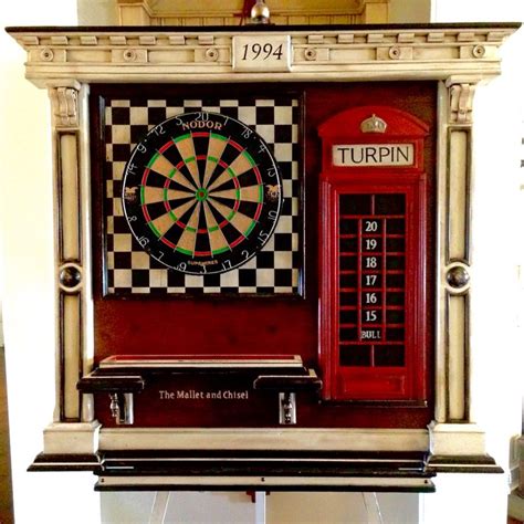 Custom single dartboard / dart board | Dartboard cabinet diy ...