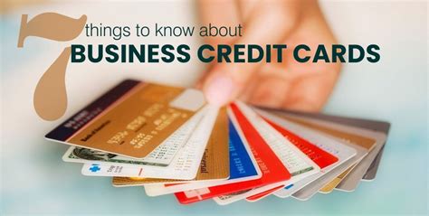 7 things You need to know about business credit cards