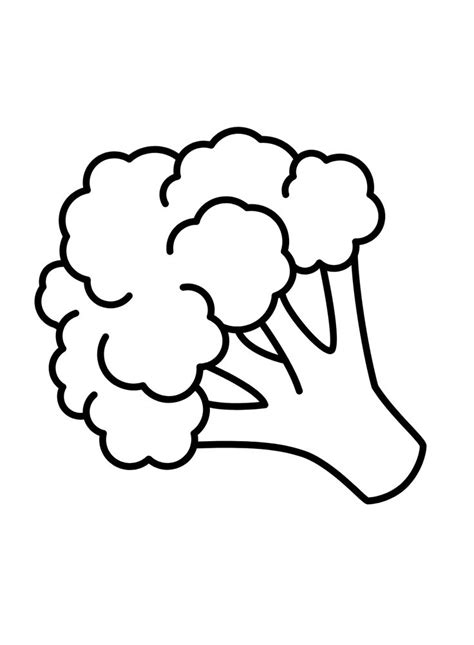 a broccoli plant is shown in this black and white drawing, it appears ...