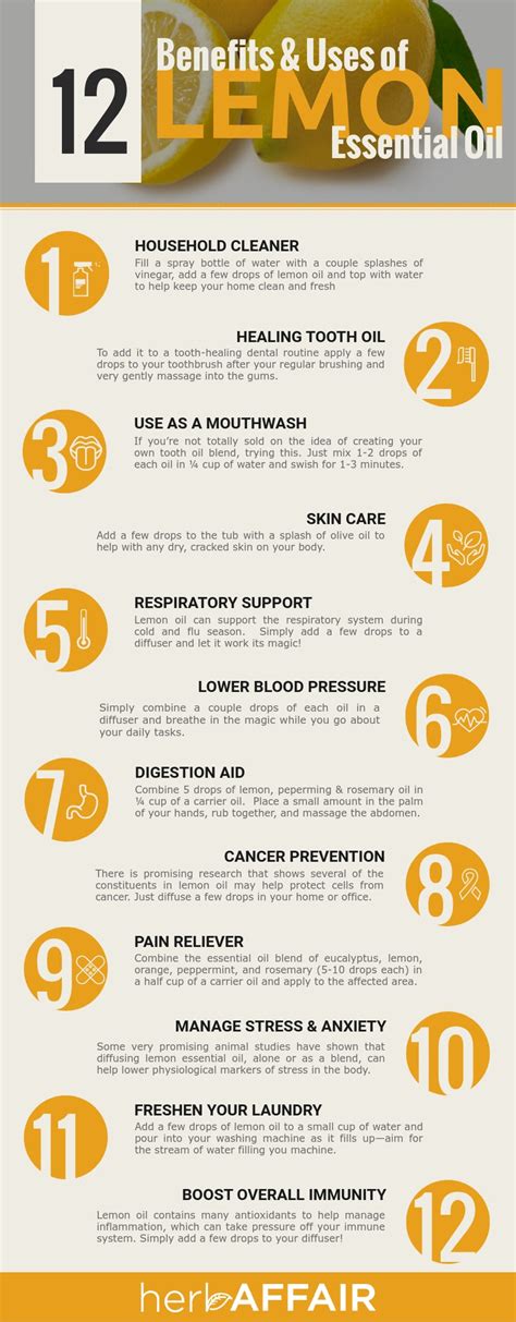 Top 12 Health Benefits of Lemon Essential Oil & How To Use It – Herb Affair