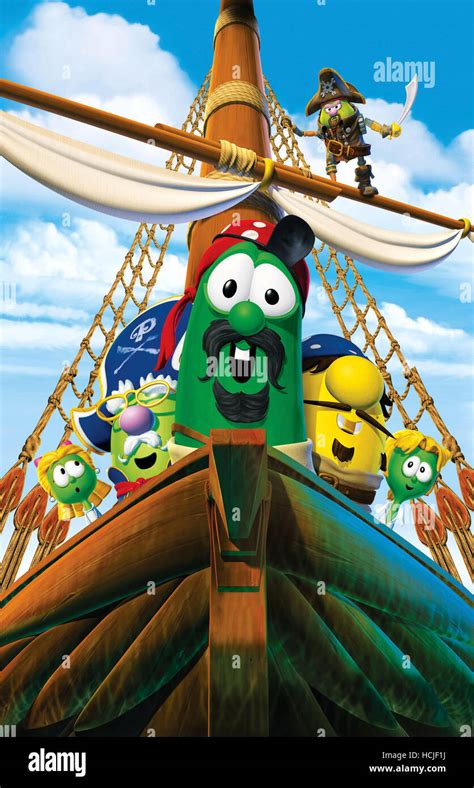 THE PIRATES WHO DON'T DO ANYTHING: A VEGGIETALES MOVIE, Robert (top), Eloise, George 'Pa Grape ...