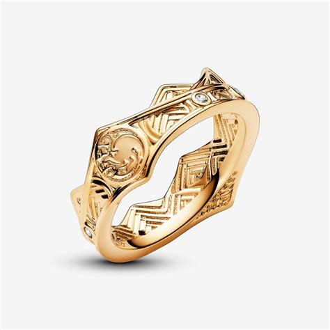 Game of Thrones House of the Dragon Crown Ring | Gold plated | Pandora Malaysia