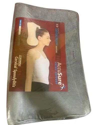 Accusure Plain Cervical Spondylitis Pillow, For Neck Support, Size: 11.25 cm at Rs 750/piece in ...