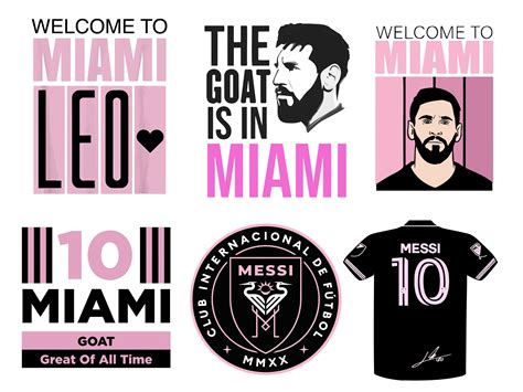 Lionel Messi Inter Miami Png Inter Miami Leo Messi 2023-2024 - Etsy Canada