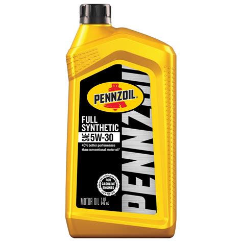 Pennzoil 5W-30 Full Synthetic Motor Oil , 1 Quart - Walmart.com ...