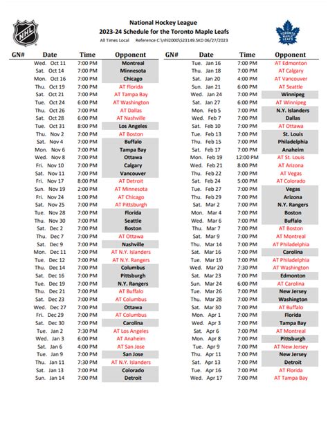 Maple Leafs 2024 Schedule - Valli Isabelle